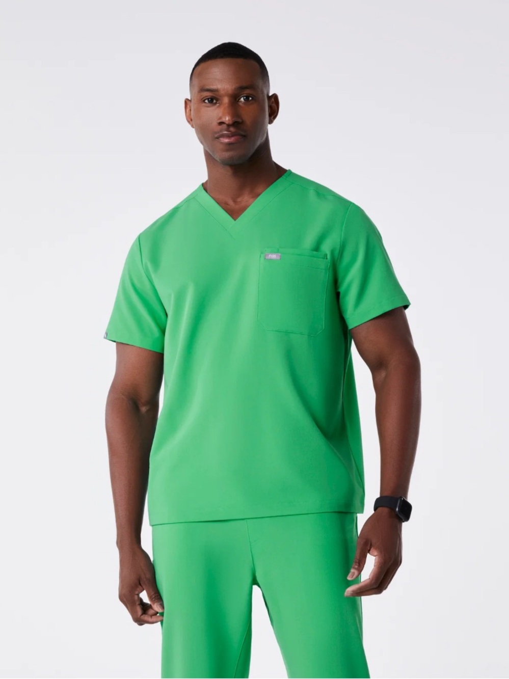 Figs men’s emerald green scrub set, S